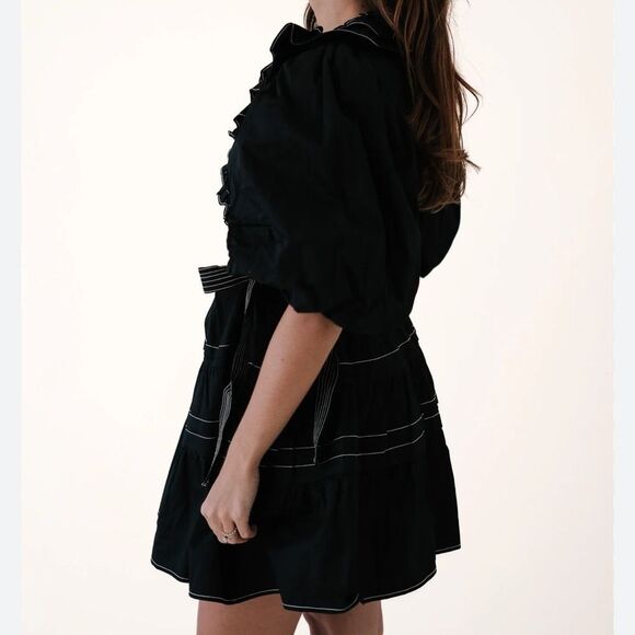 NWT Sofie the Label Tabitha Contrast Stitch Wrap Mini Dress
ii2 - Picture 2 of 6